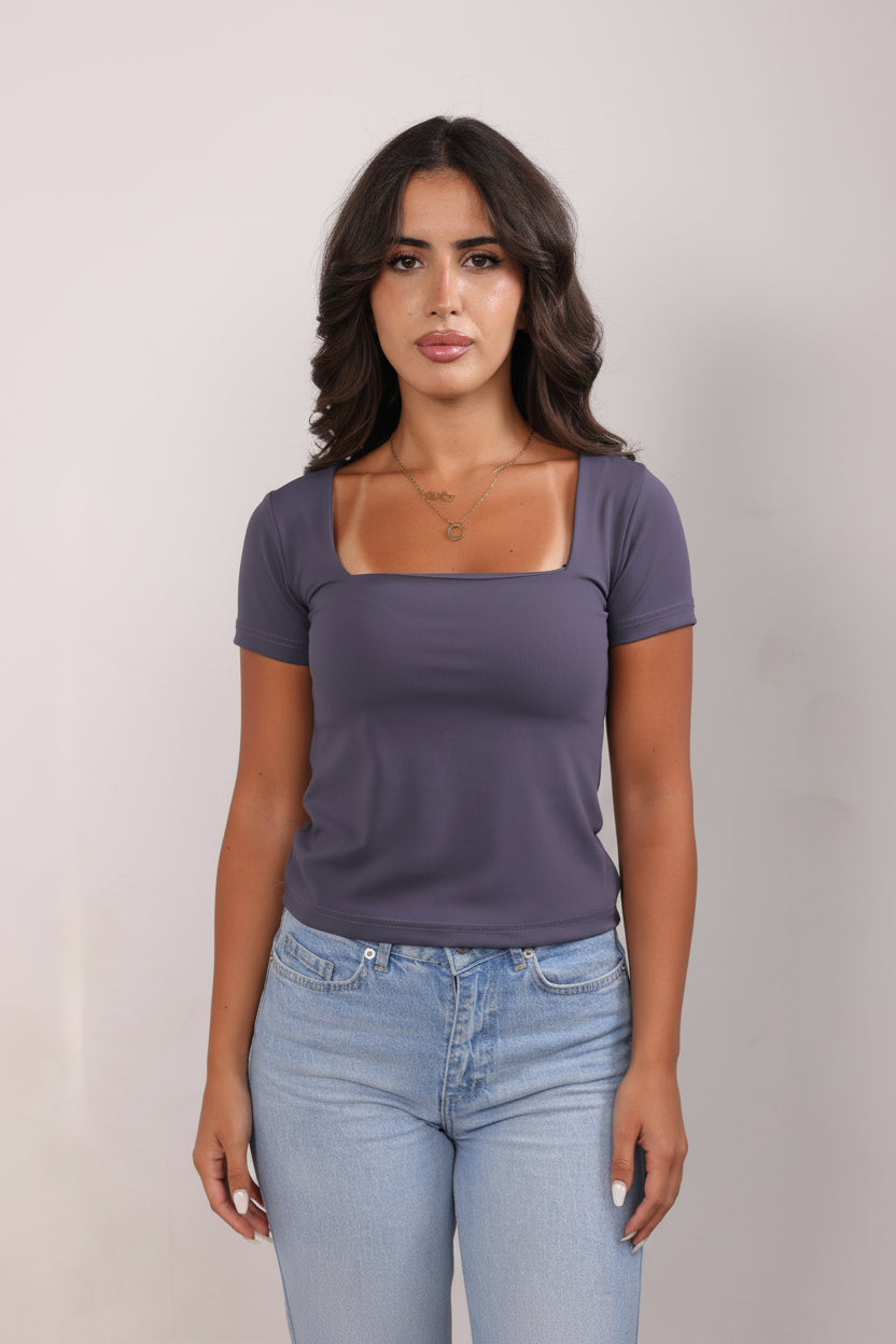 Luna square neck top