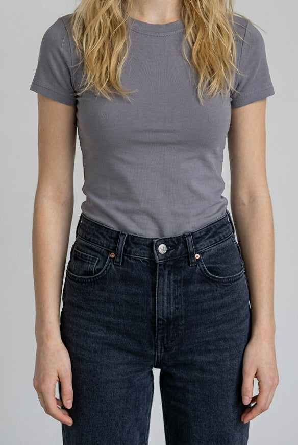 round neck cotton top